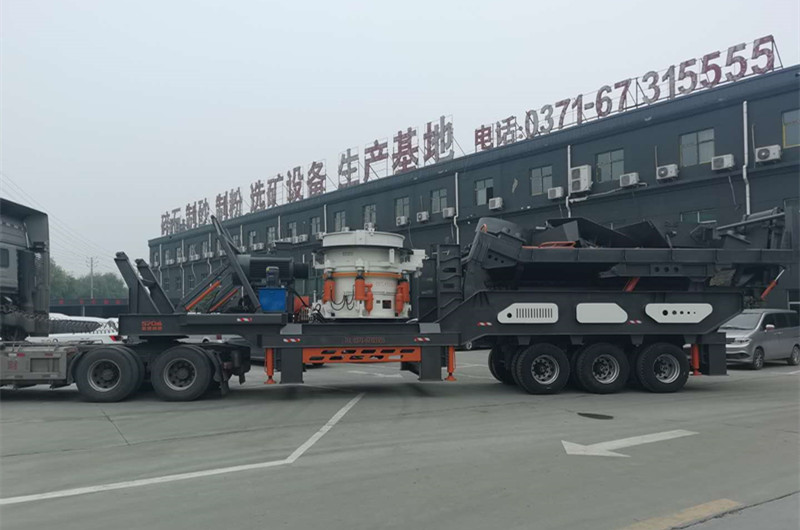 輪胎移動石頭破碎機，圓錐移動破碎機